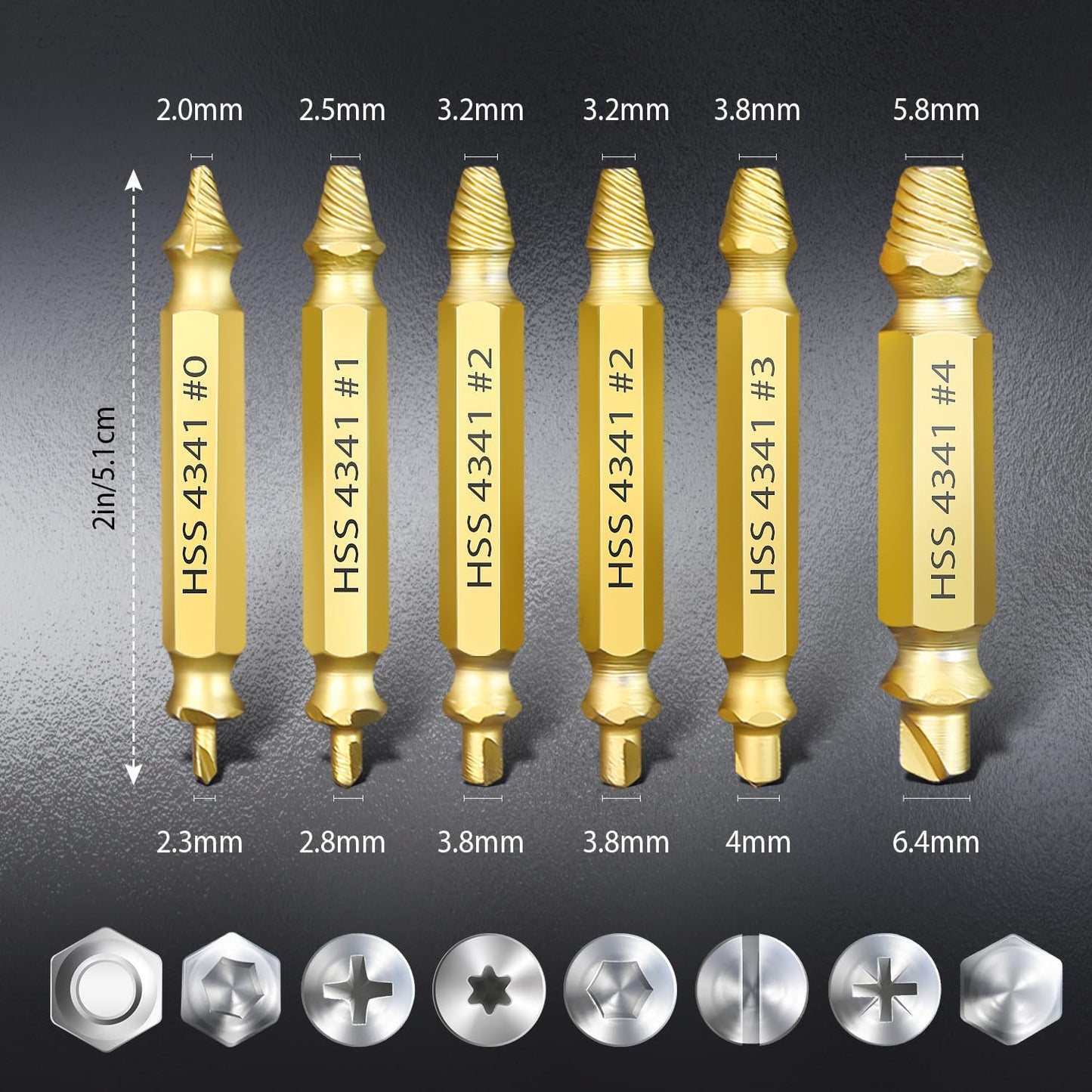 Tooltrix Screw Extractor Set